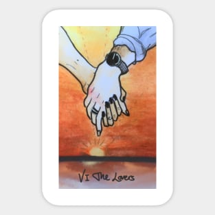 Lovers Tarot Card Sticker